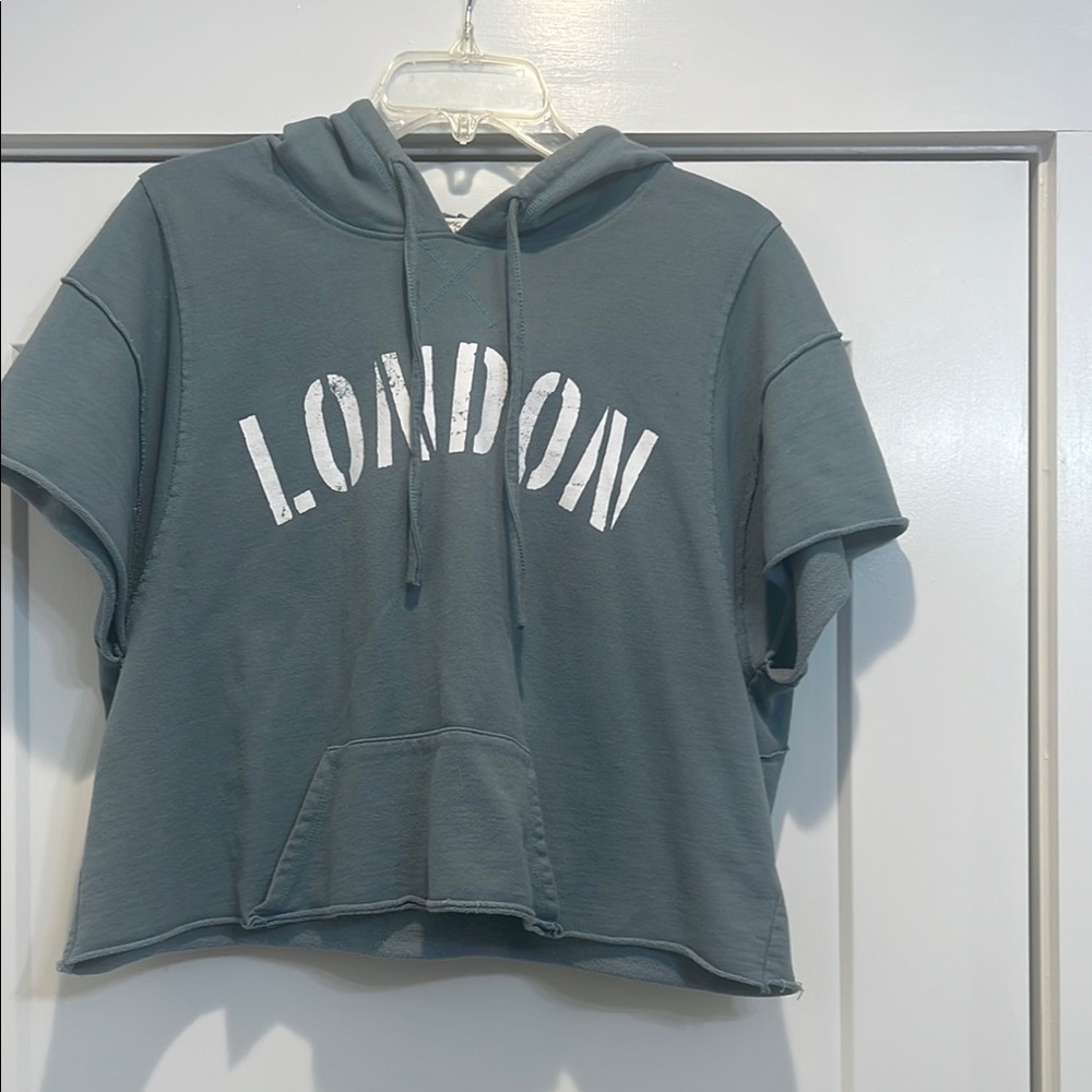 Grayson Threads blue hoodie pullover shirt sleeve sweatshirt size XXL.